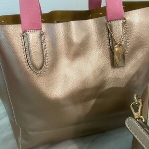 Coach Leather and Suede Tote Bag
